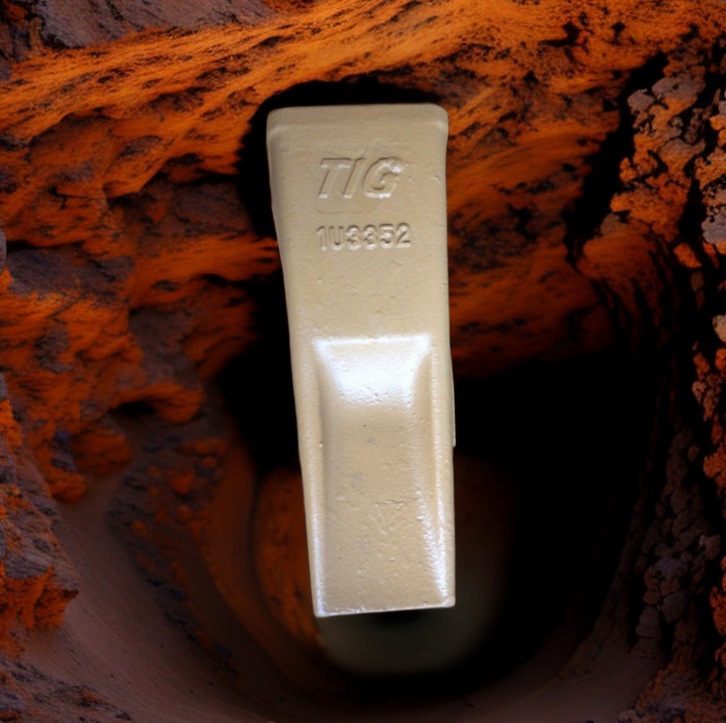 TIG δόντι δοντιών 1U3352 κάδων γατών 320 δοντιών κάδων εμπορικών σημάτων και δόντι 1U3352RC για την οικογένεια 320 J350 με το χάλυβα άνθρακα