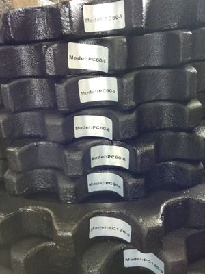 Ανταλλακτικά εκσκαφέων pc60-6 pc120-5 μέρη συστημάτων προσγείωσης ροδών αλυσσοτροχών